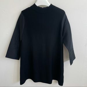 Cos - Knit and silk smock with tailored sleeves